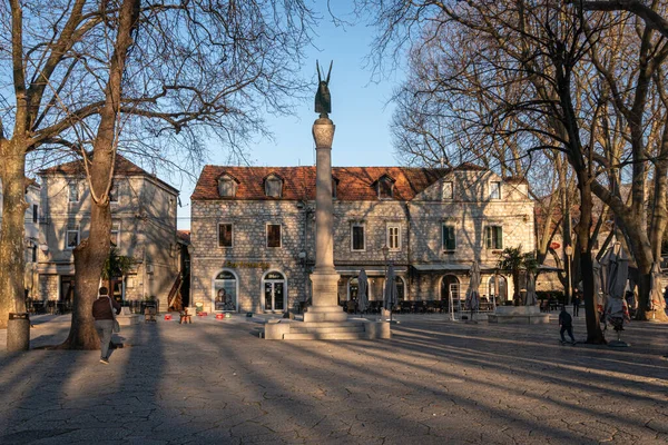 Város Tér Trebinje Városában Bosznia Hercegovina — Stock Fotó