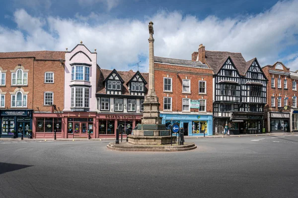 Tewkesbury Reino Unido Maio 2022 Cruz Mercado Cidade Mercantil Tewkesbury — Fotografia de Stock