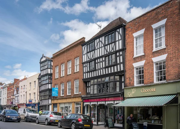 Tewkesbury Storbritannien Maj 2022 Forntida Byggnader Marknadsstaden Tewkesbury Gloucestershire England — Stockfoto