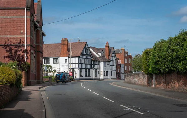 Tewkesbury Velká Británie Květen 2022 Starobylé Budovy Tržním Městě Tewkesbury — Stock fotografie