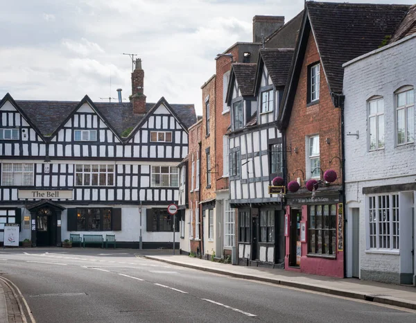 英国Tewkesbury 2022年5月 英国格洛斯特郡 Tewkesbury市 古木架建筑 — 图库照片