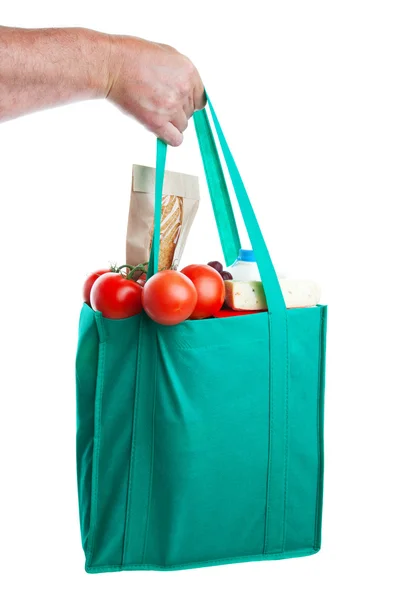 Boodschappen in de hand — Stockfoto