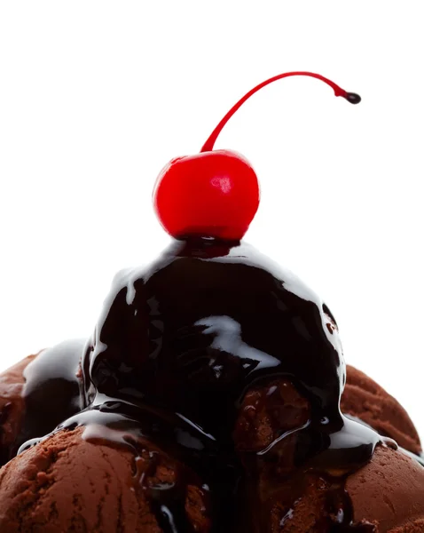 Шоколадне морозиво — стокове фото