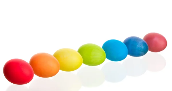 Rainbow Easter Eggs — Stock Photo, Image