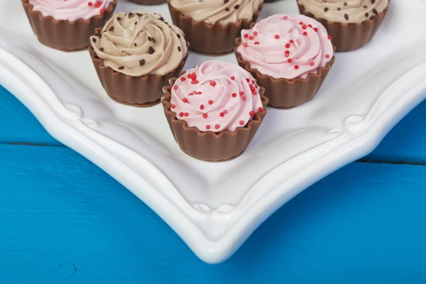 Elegante Cupcake Chocolates — Fotografia de Stock