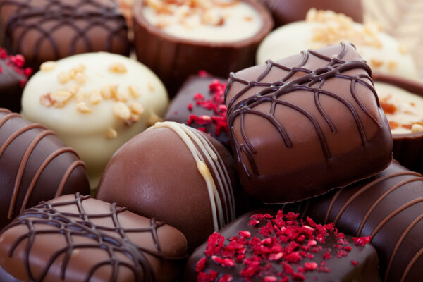 Fancy Chocolates Royalty Free Stock Images