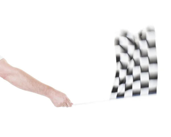Waving the Checkered Flag — Stock Photo, Image