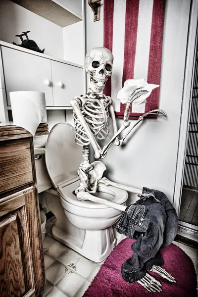 Cosa succede in bagno — Foto Stock