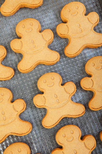 Freshly Baked Gingerbread Men — Stock Photo, Image