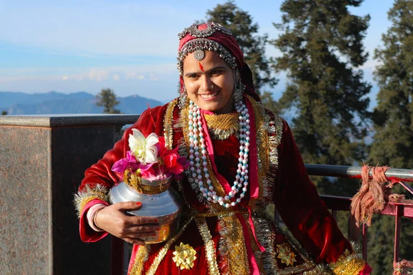 Mujer India Ropa Tradicional —  Fotos de Stock
