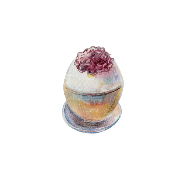 Watercolor Korean Ice Cream Bingsu — Foto de Stock