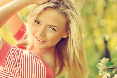 doğa - güzel kız portre kadar yakın