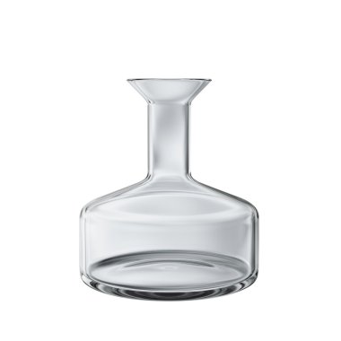 Beyaz 3B model üzerinde izole boş kimyasal flask