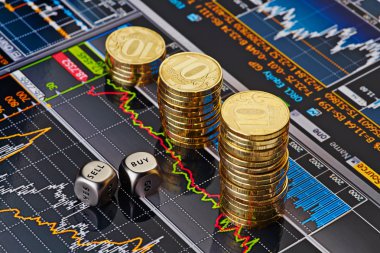 buy, altın yükseliş yığınlarını Dices küpleri kelime ile satmak