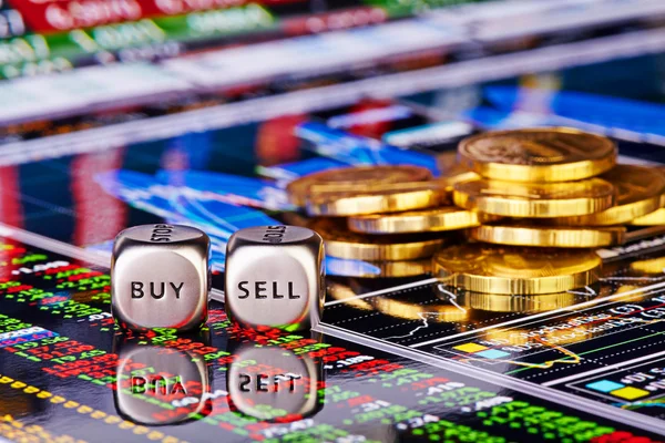 Dices küpleri kelimeler Satıyoruz satın almak, altın sikke ve finansal