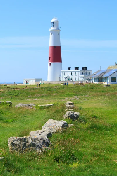 Portland bill deniz feneri — Stok fotoğraf