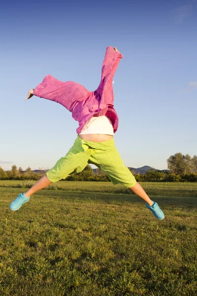 Two self jumping fishermans pants:) — Stock Photo, Image