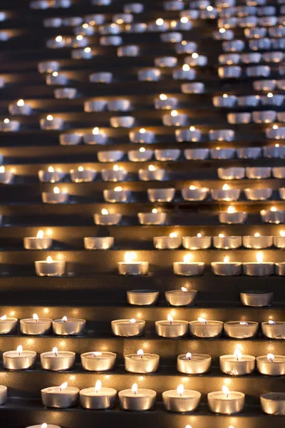 Candles in a church Stock Photo