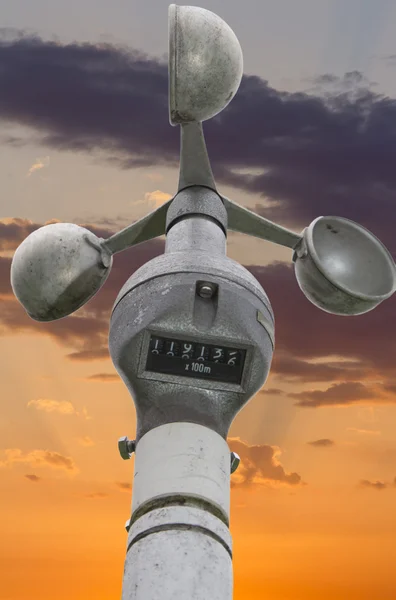 Anemometer-wind speedometer — Stock Photo, Image