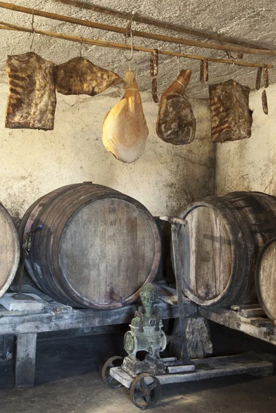 Interior of very old wine cellar — Stock Photo, Image