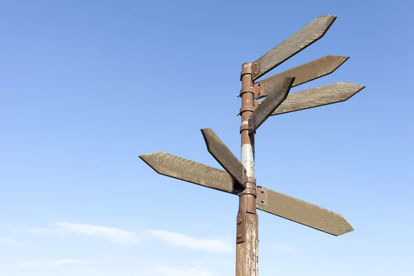 Wooden direction signs — Stock Photo, Image