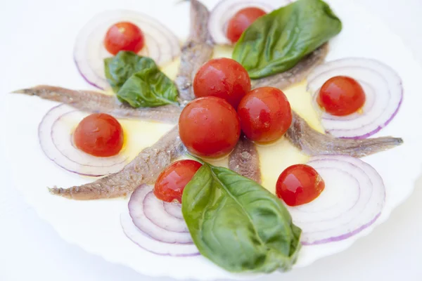 Sardine filets met mediterrane kruiden — Stockfoto