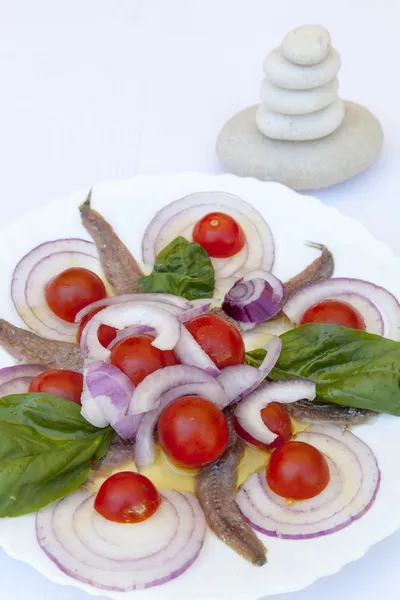 Sardinenfilets mit mediterranen Kräutern — Stockfoto