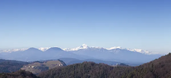 Triglav-найвища гора Словенська Альпах — стокове фото