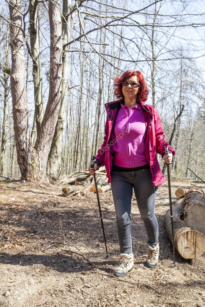Hiking Woman Brunette Hiking Woman Brunette