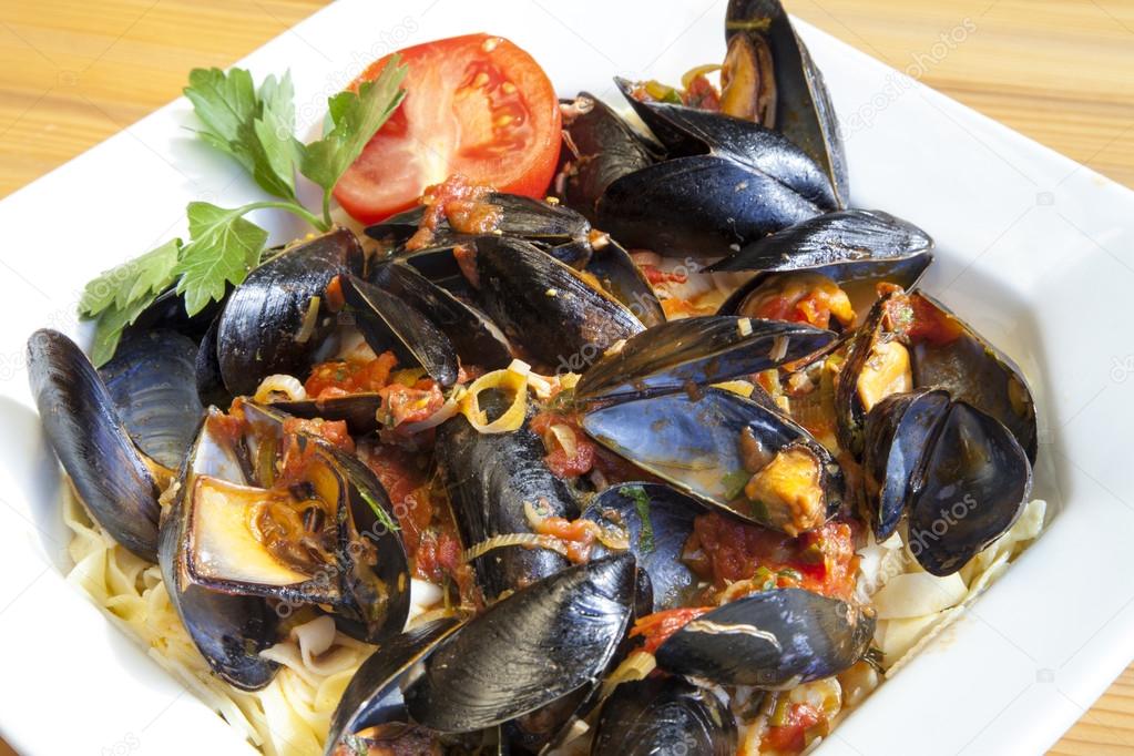 Pasta with Mediterranean mussels