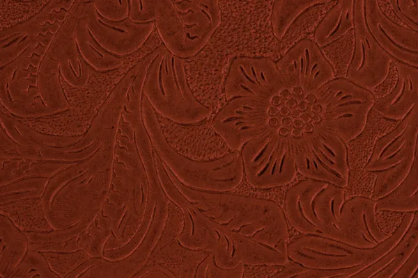 Kırmızı çiçek desenli