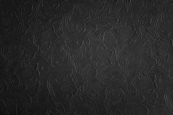 çiçek desenli siyah