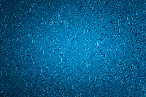 Blue floral pattern — Stock Photo, Image