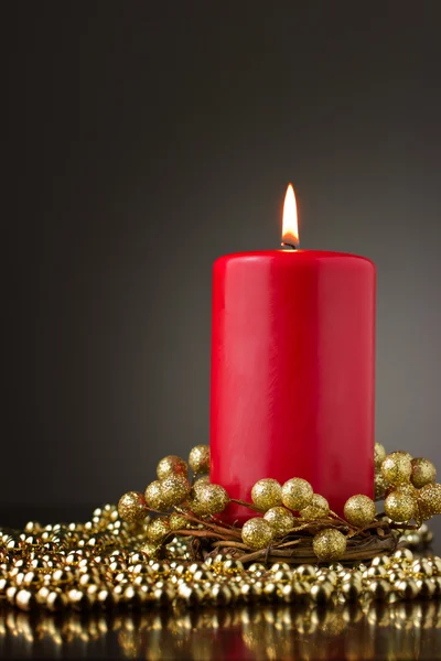 Декорации при свечах — стоковое фото