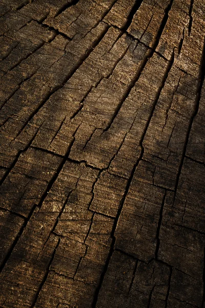 Gebarsten hout — Stockfoto