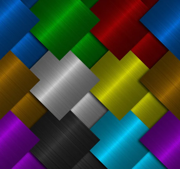 Metalen structuren van verschillende kleuren voor een achtergrond — Stockfoto