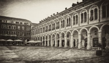 Akdeniz Meydanı, vintage bir kağıt