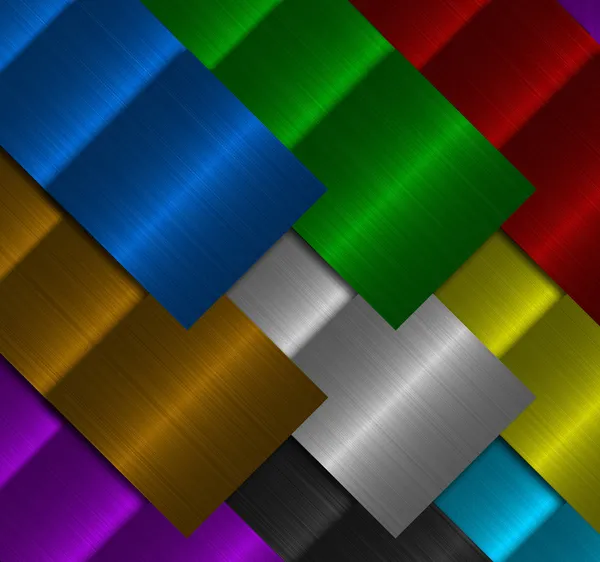 Estruturas metálicas de diferentes cores para um fundo — Fotografia de Stock