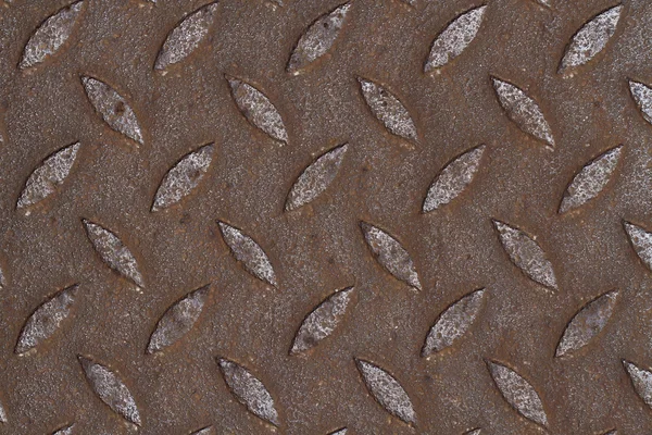 Rusty iron diamond plate — Stock Photo, Image