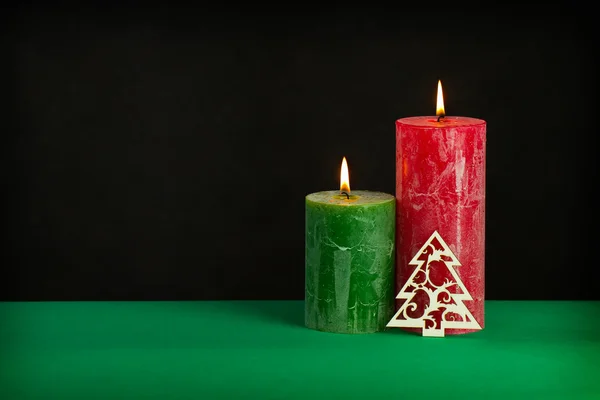 Vela de Natal — Fotografia de Stock