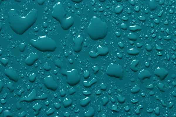 Blaue Wassertropfen — Stockfoto