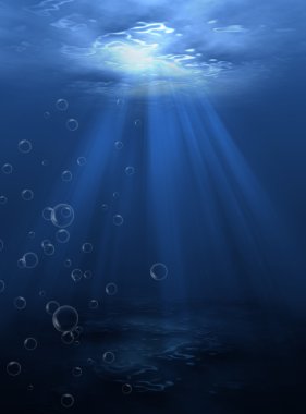 Underwater scene clipart