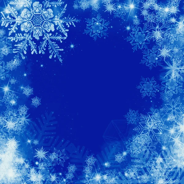 Frame with snowflakes — Stock Photo, Image