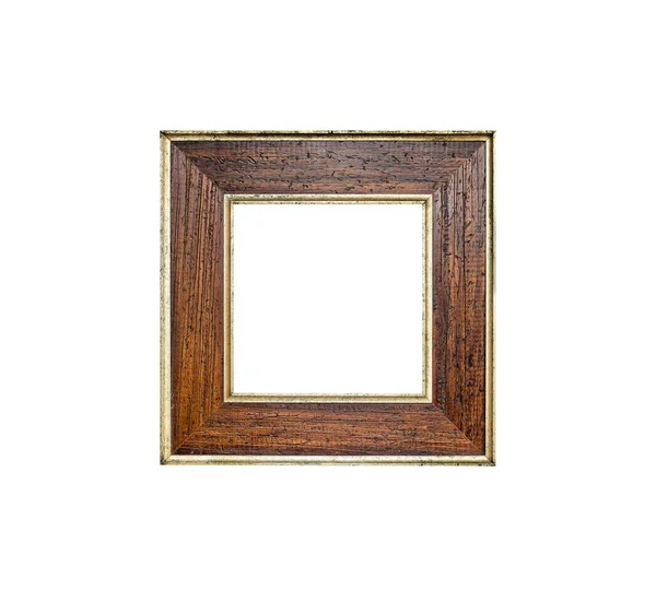 Wood frame isolated on white — Stock Photo, Image