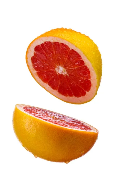 Grapefruit Half Isolated White Background — Stock Photo, Image