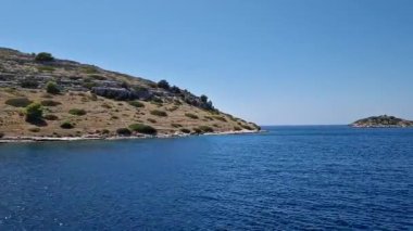 view of the coast of the mediterranean sea in the summer,kornati island