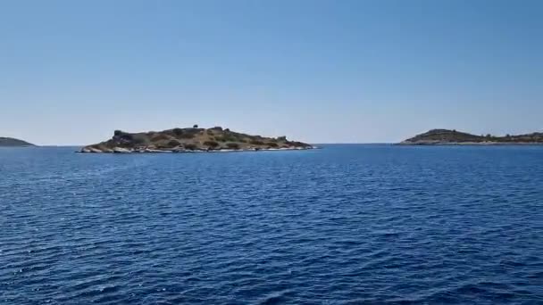 Beautiful View Sea Kornati Island Croatia — Stok video