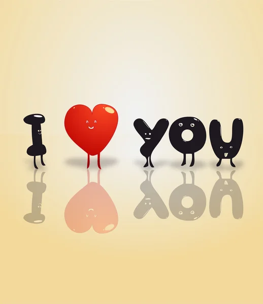 J'adore U CARD. — Image vectorielle