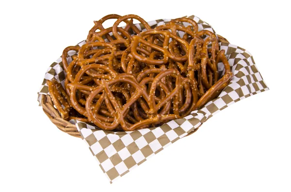 Basket of pretzels — Stock Photo, Image