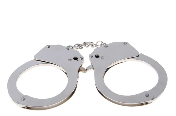 Handcuffs isolated — Stock Photo, Image